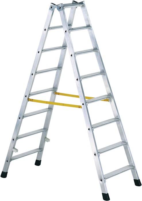 Stufenstehleiter 2x5 Stufen Alu.ZARGES-0