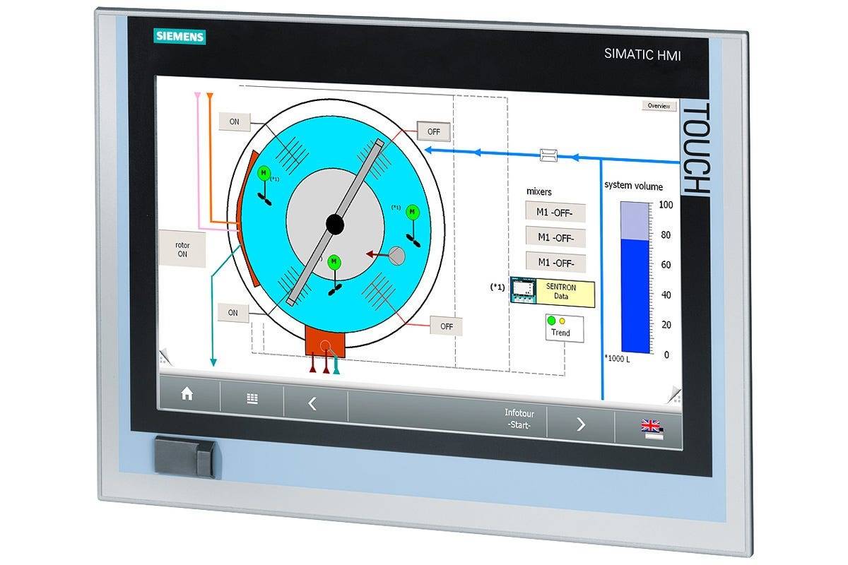 SIMATIC IPC277E (Nanopanel PC); 15" Touch TFT; 2x 10/100/1000 MBit/s Ethernet RJ45; 1x Display-Port-0