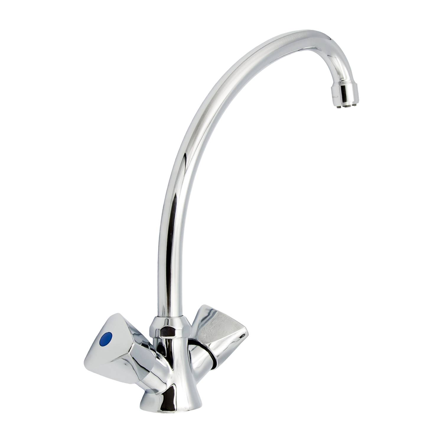 Niederdruck Küchenarmatur Chrom zwei Griffe für Untertischboiler-3