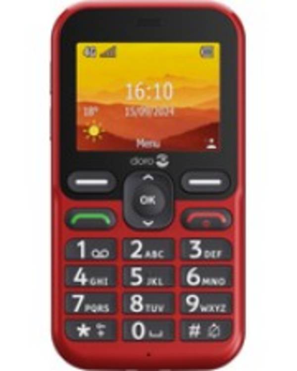 Doro Leva L10, Balken, Single SIM, 6,1 cm (2.4"), 2 MP, 1150 mAh, Rot