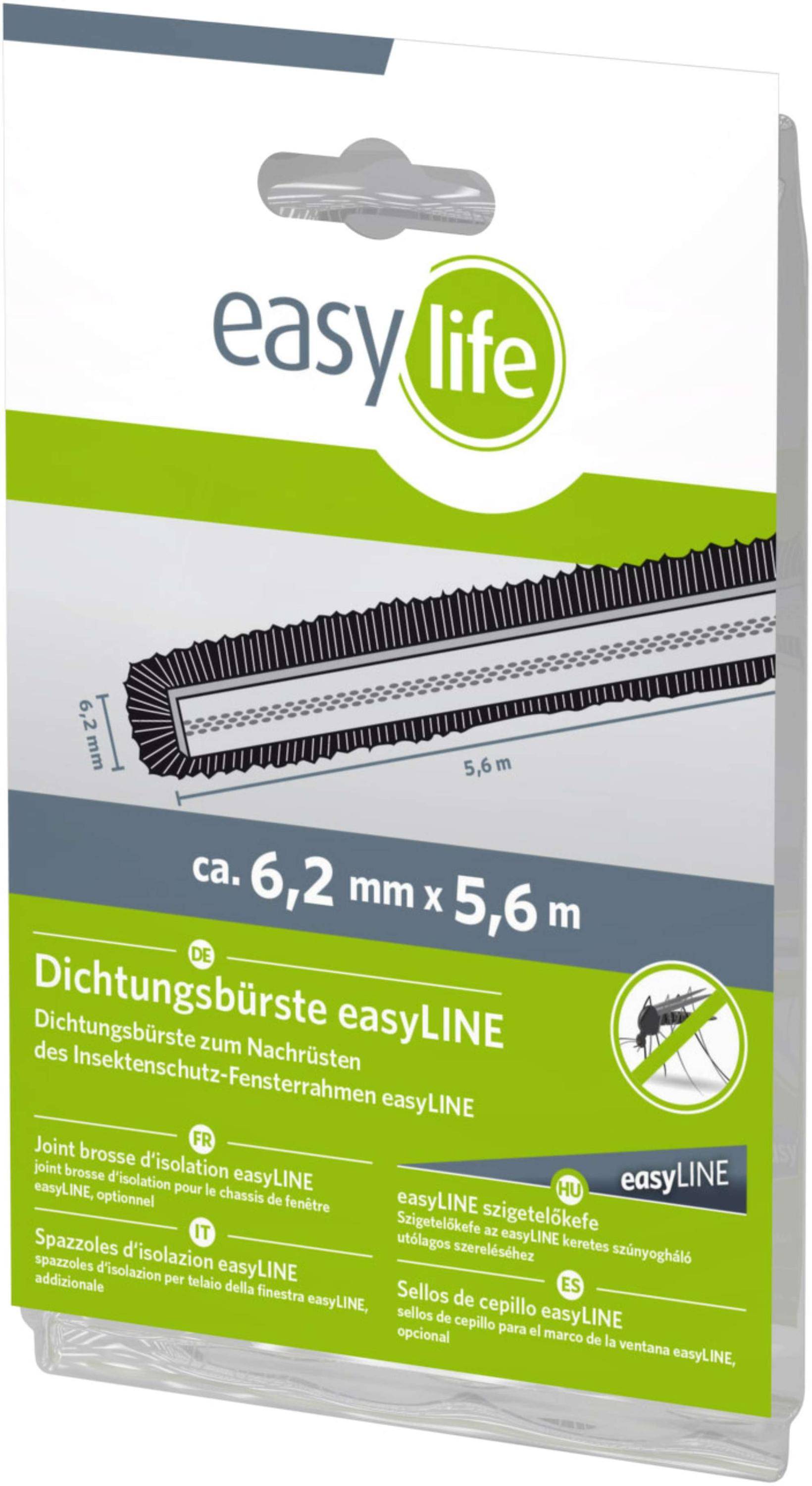 easylife IS-Dichtungsbürste easyLINE, 5,6 m, anthrazit-0