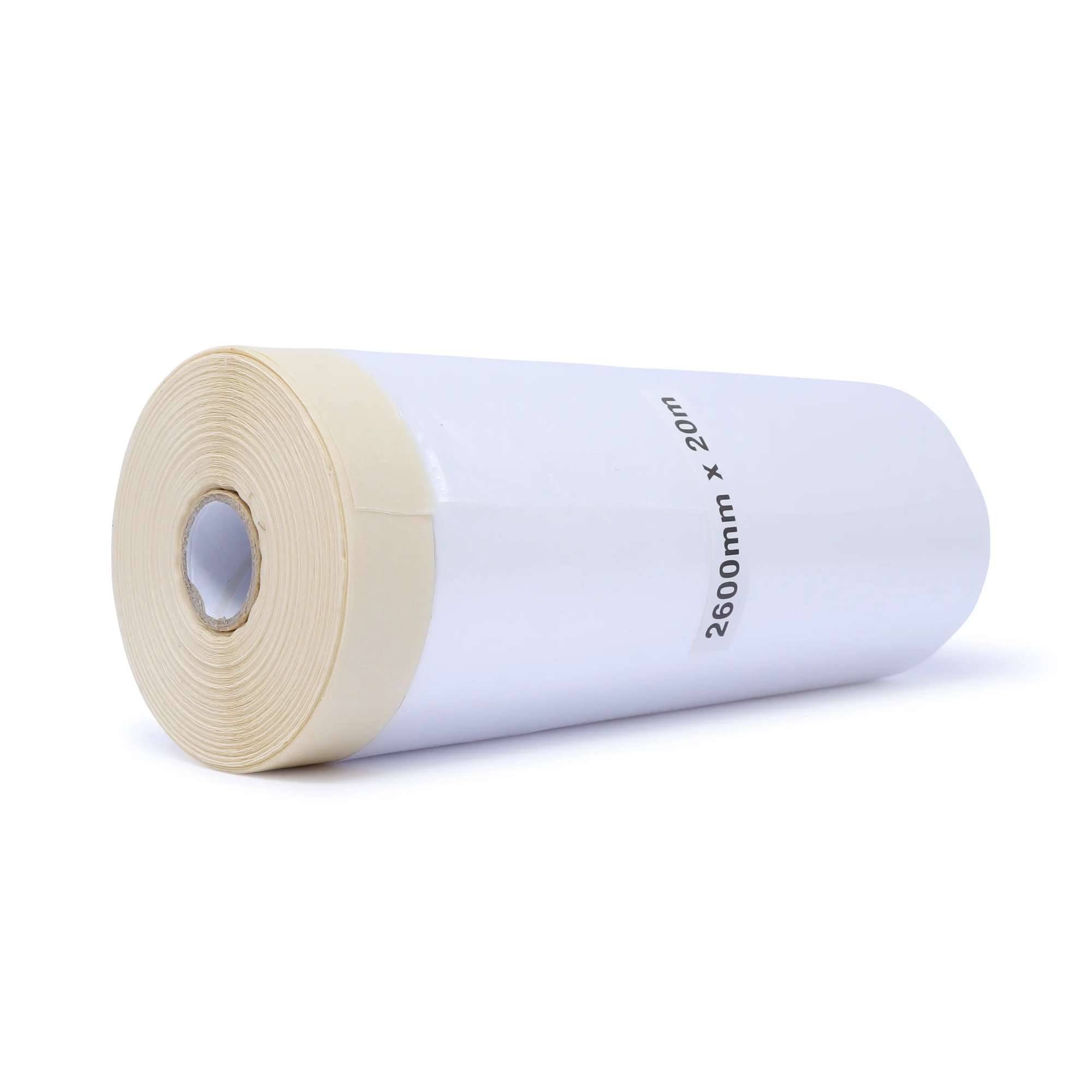 gws Maler-Abdeckfolie mit Kreppklebeband, 20 m x 2600 mm, gelblich