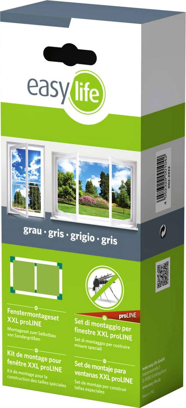 easylife IS-Alu-Fenster-Montageset XXL proLINE, anthrazit