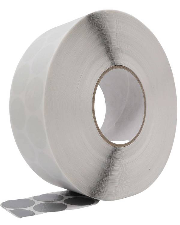 Premium Gewebeklebepunkte- Robuste und Haftstarke Ronden, Klebepunkte, grau , Ø 30 mm, 4000 St.
