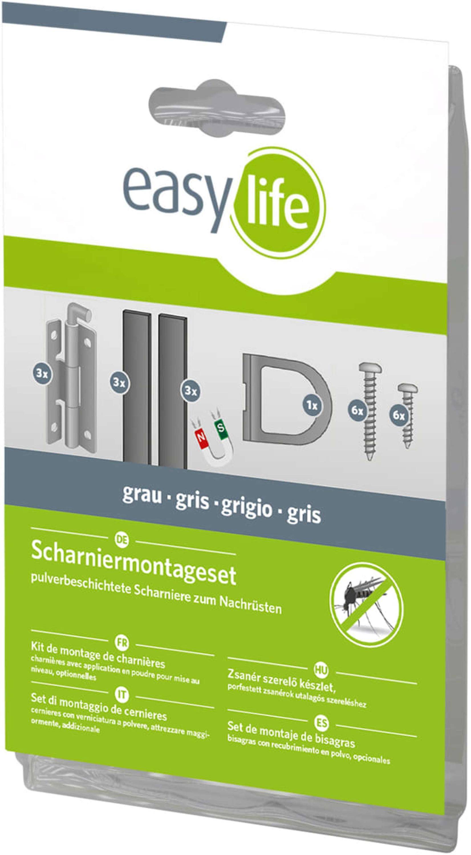 easylife IS-Scharnier-Montageset für Alurahmen, anthrazit-0