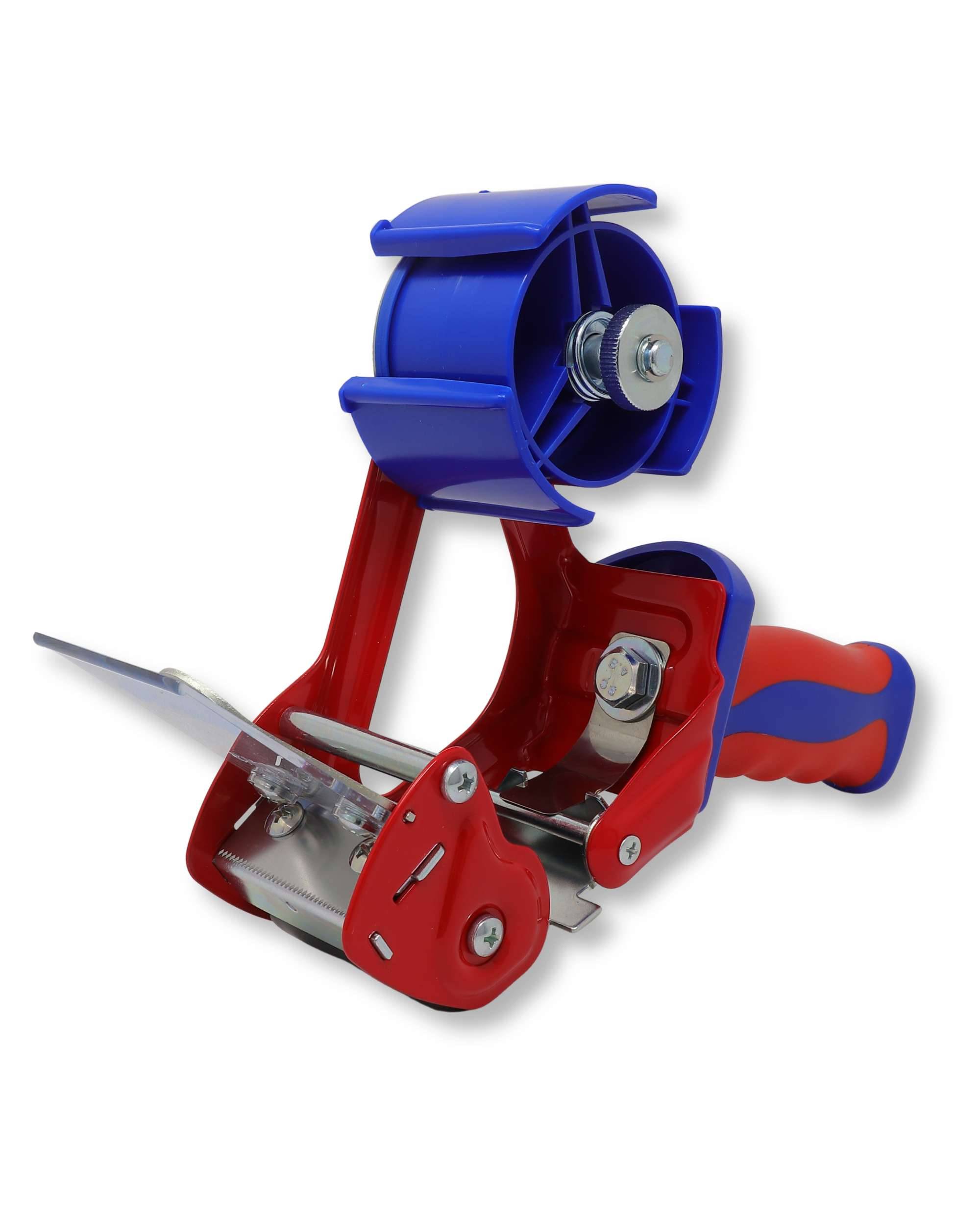 gws Packband Industrie Abroller in Rot-Blau, qualitativer Paketbandroller, für Rollen bis 66 m x 50 mm-0