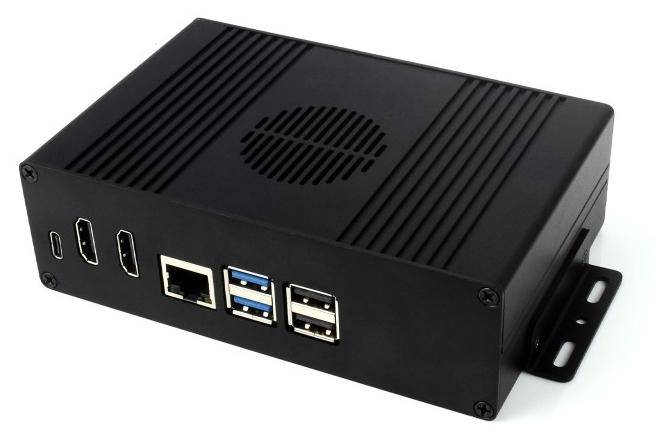 Waveshare Pi5 Module BOX-C, PCIe zu M.2 Adapter, Aluminiumgehäuse, für Raspberry Pi 5-0