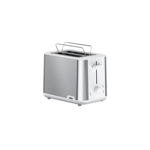 0X23010039 Braun HT1510WH Toaster PurShine 1000W Silber/weiß-0