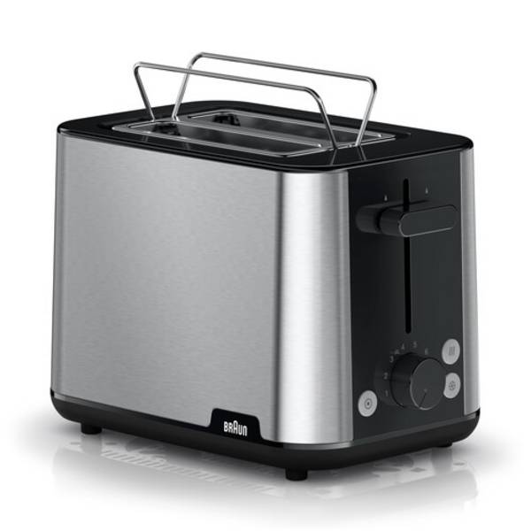 0X23010038 Braun HT1510BK Toaster PurShine 1000W Silber/Schwarz