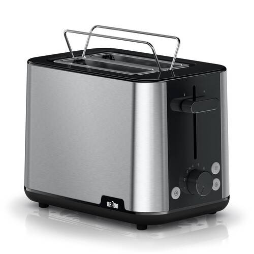 0X23010038 Braun HT1510BK Toaster PurShine 1000W Silber/Schwarz-0