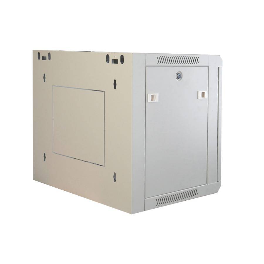 19 Zoll Netzwerkschrank 4 HE BxT 570 x 450 mm Sichttür Seiten abnehmbar - Wand + Standmontage umfangreiches Zubehör-Set-1