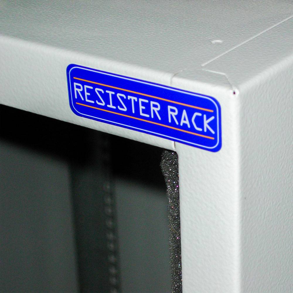 19 Zoll Netzwerkschrank Staubschutz IP54 Glastür 18 HE BxT 600x600 mm Industriequalität Lichtgrau-4