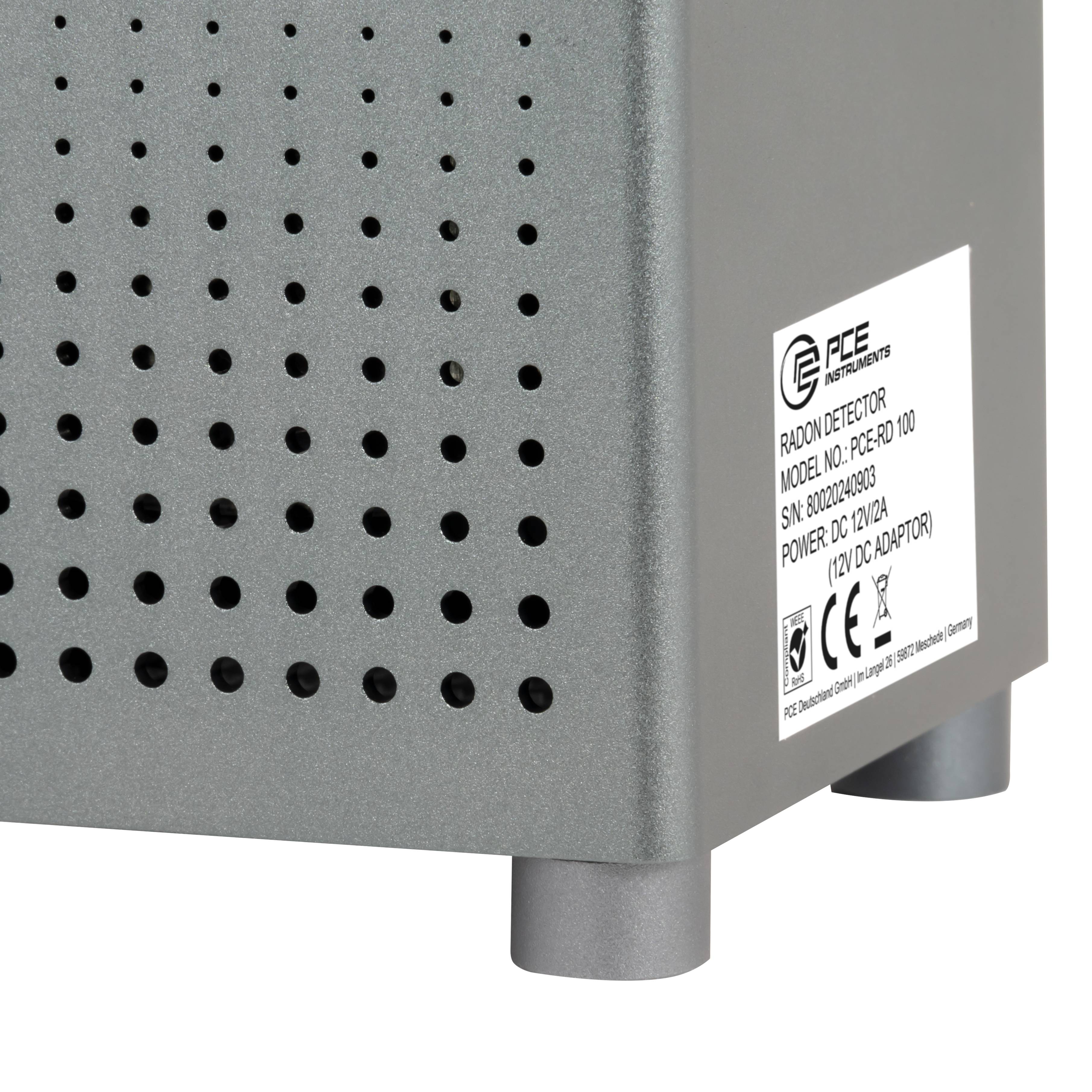 PCE Instruments Strahlenmessgerät PCE-RD 100 Radon Detektor für Innenräume |0,1 ... 99,9 pCi/L |3700 Bq/m³ |App |WiFi-3