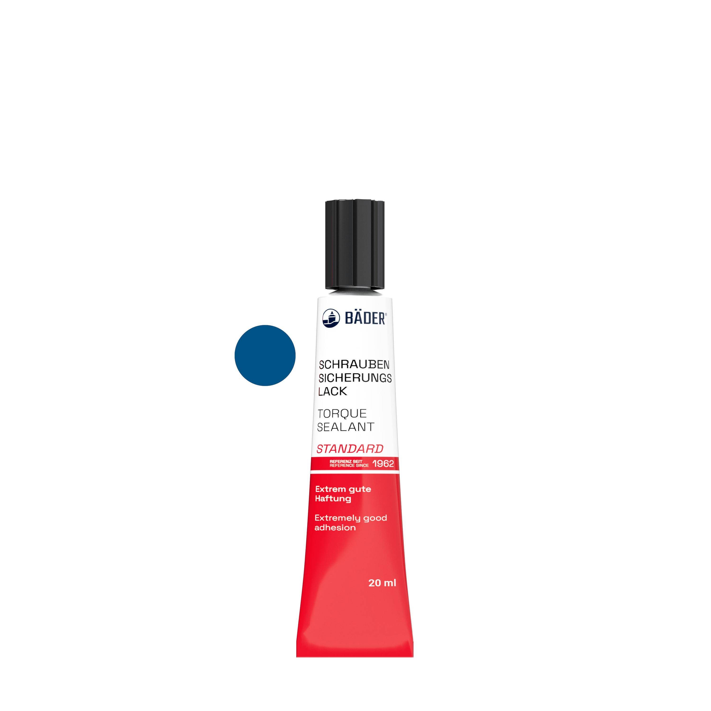 Lackfabrik Bäder Schraubensicherungslack Standard Blau Tube 20 ml-0