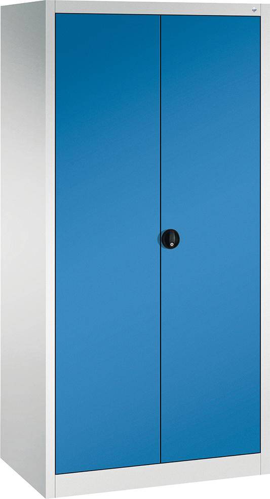 Flügeltürenschrank FORMAT 4 Böden, 70kg Traglast H1950xB930xT600mm RAL 7035/5012-0