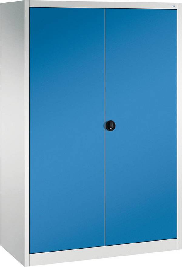 Flügeltürenschrank FORMAT 4 Böden, 70kg Traglast H1950xB1200xT600mm RAL 7035/5012