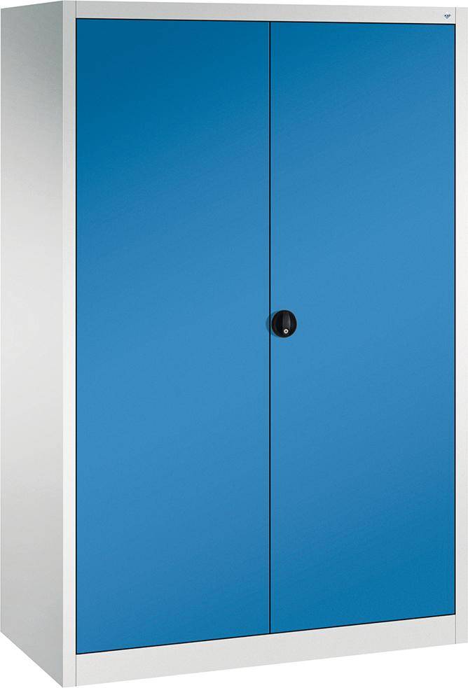 Flügeltürenschrank FORMAT 4 Böden, 70kg Traglast H1950xB1200xT600mm RAL 7035/5012-0