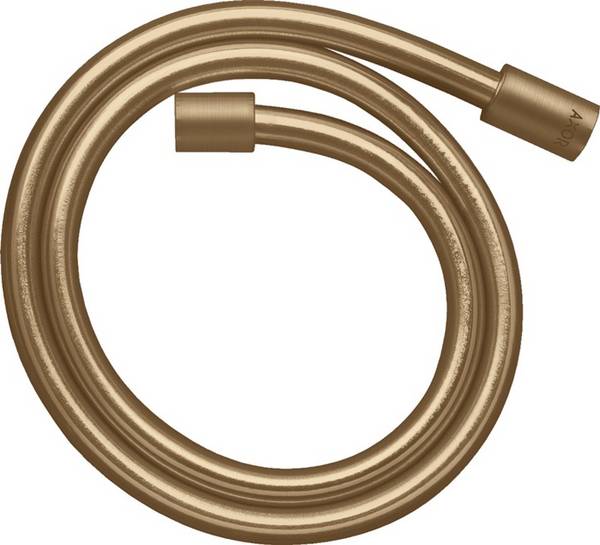 AXOR ShowerSolutions Metalleffekt Brauseschlauch 1,25 m mit zylindrischen Muttern, Brushed Bronze