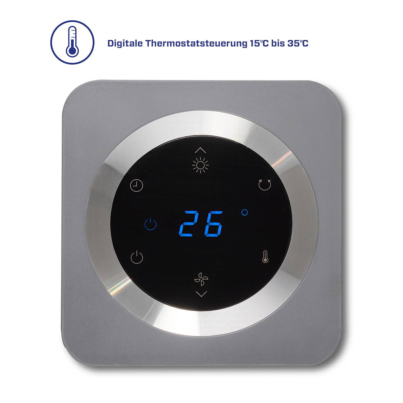 Clean Air Optima CA-904G Smart - Design Heizlüfter - Heizen und kühlen - Heizung: 1000/2000 Watt - Räume bis 40m²/100 m³-3