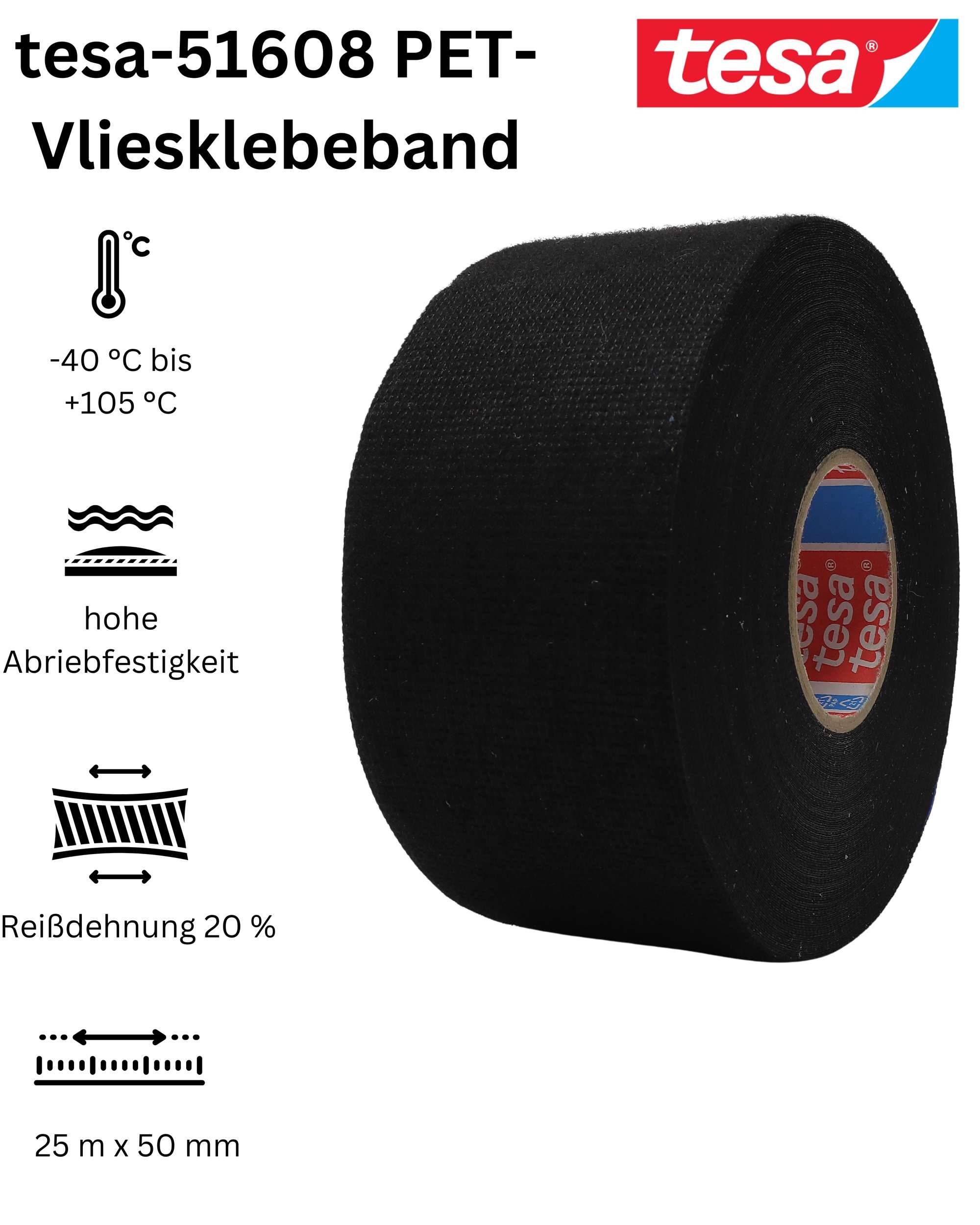 51608-002 PET-Vliesklebeband, 25 m x 50 mm-1