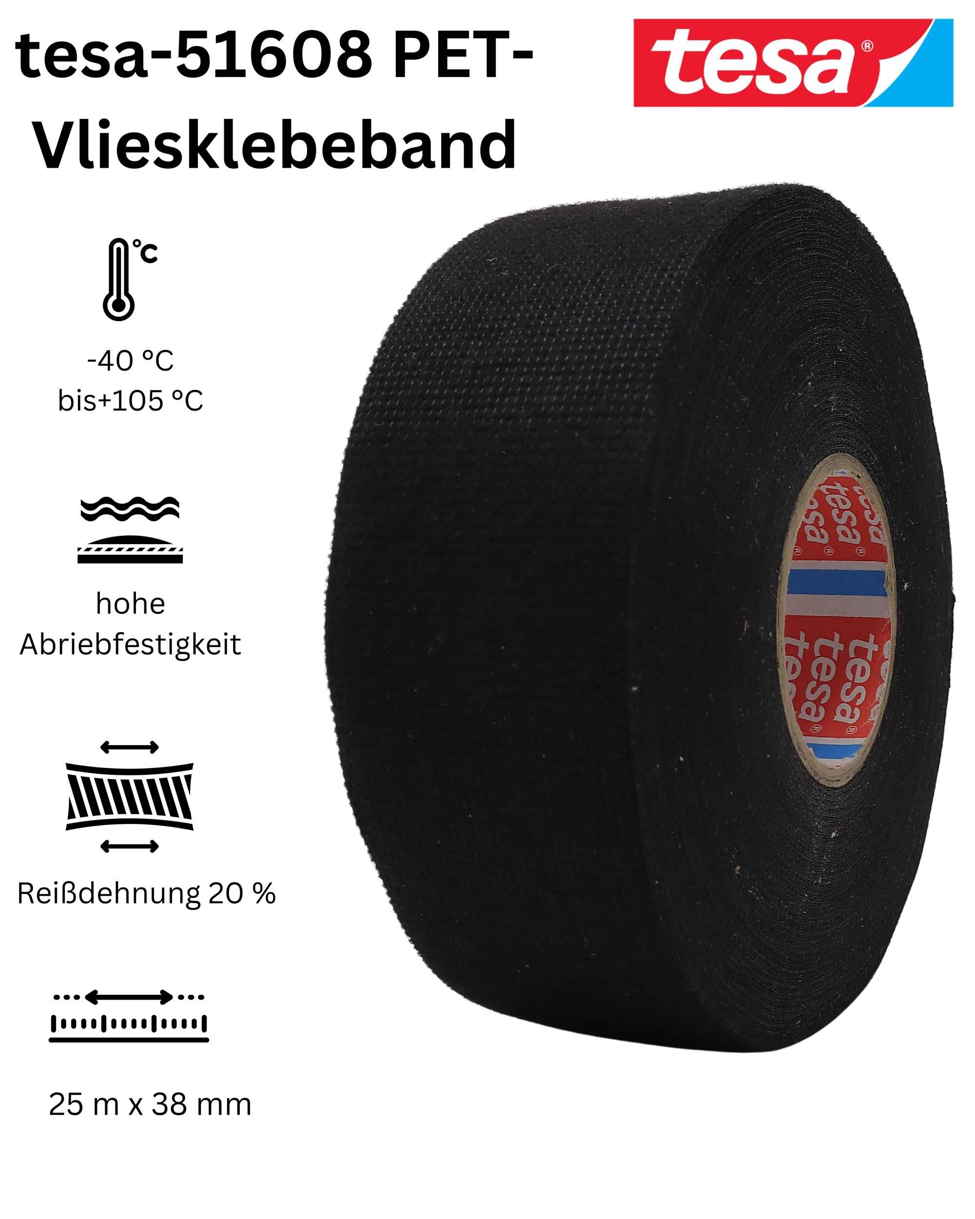 51608-001 PET-Vliesklebeband, 25 m x 38 mm-2