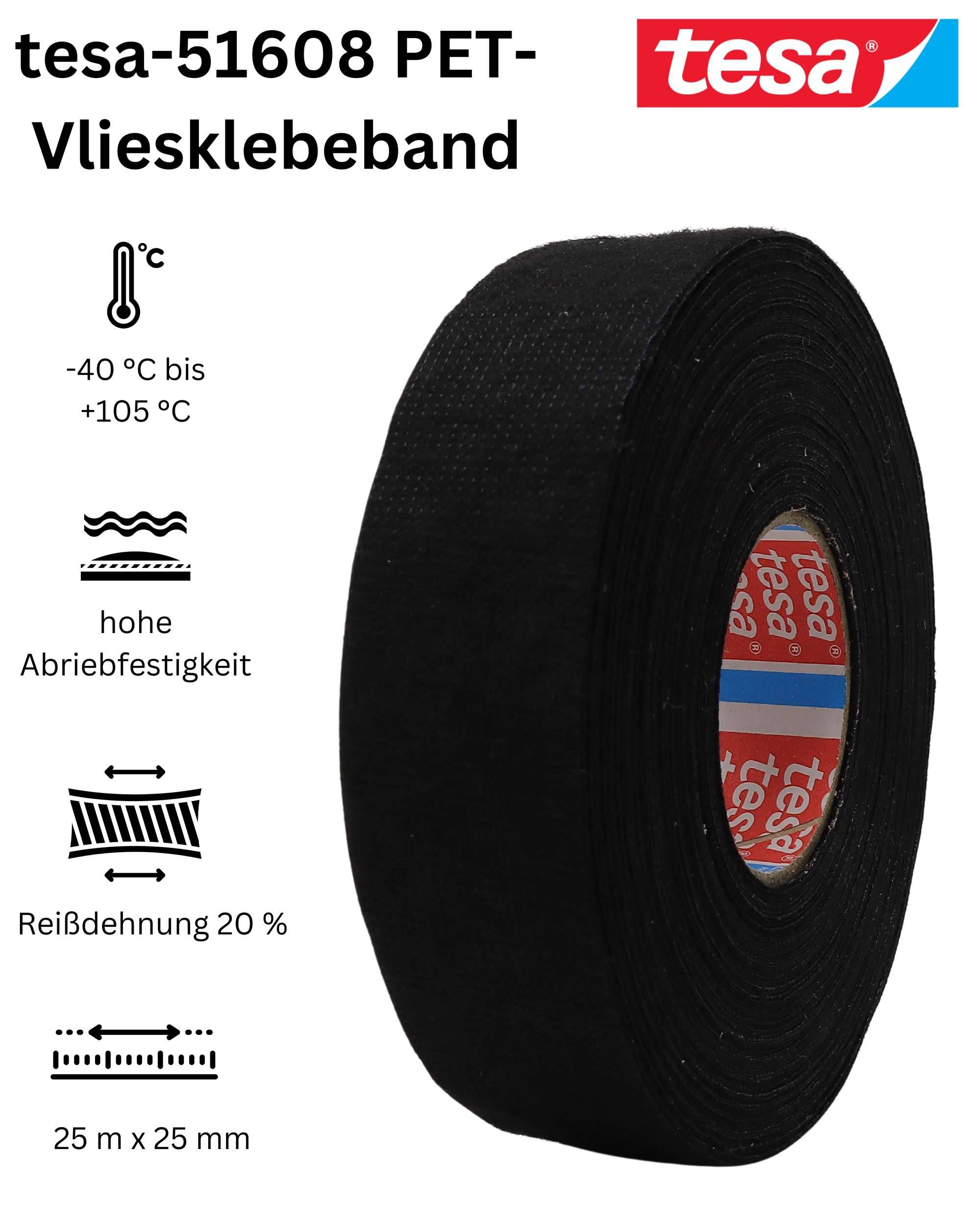 51608-002 PET-Vliesklebeband, 25 m x 25 mm-3
