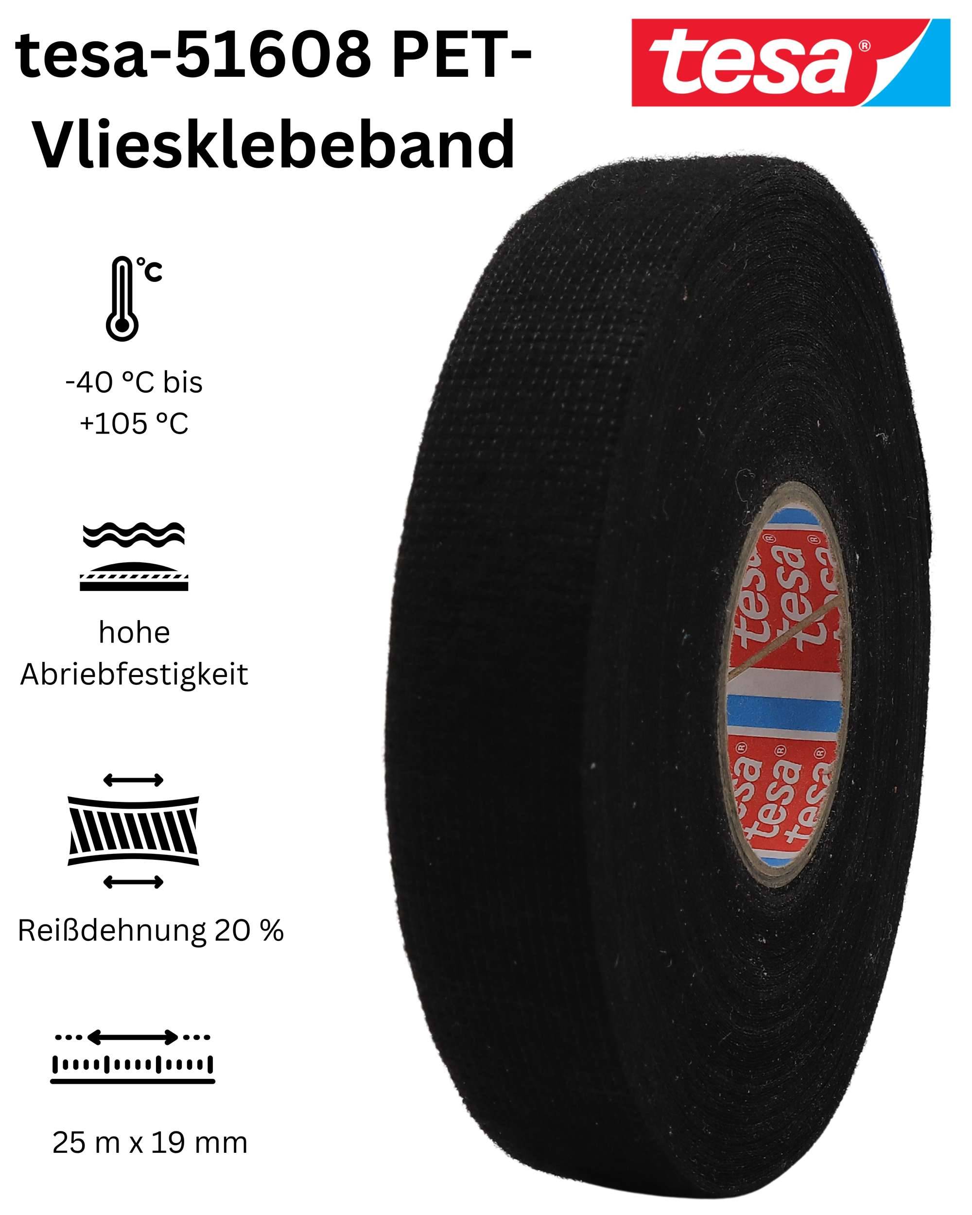51608-003 PET-Vliesklebeband, 25 m x 19 mm-3