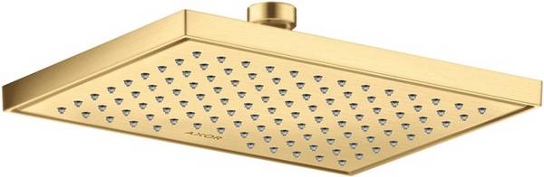 HG Kopfbrause AXOR 245 / 185 1 jet EcoSm brushed gold optic