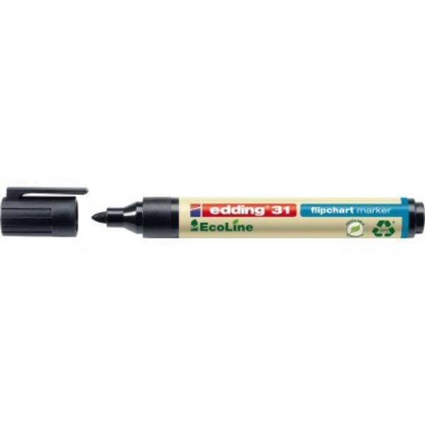 edding 31 Flipchart-Marker 1.5 - 3.0 mm Schwarz 4-31001