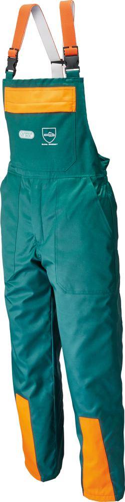 Schnittschutzlatzhose FJ Des.A,Cl.1,50,grün/orange - Artikel: 4250063605476-0