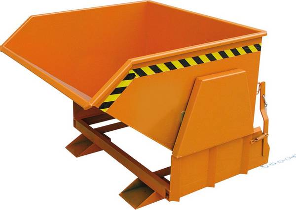 Kippbehälter 2000 l B1890xT1700xH1280 mm RAL2004,Tragkraft 3500kg m.geschützten Abrollkufen - Artikel: 7830912112