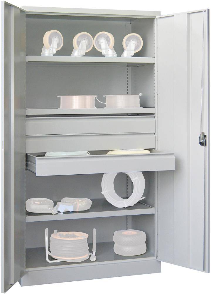 Schwerlastschrank Basic 1950x1040x630 mm, 3 Böden lichtgrau/lichtgrau-0