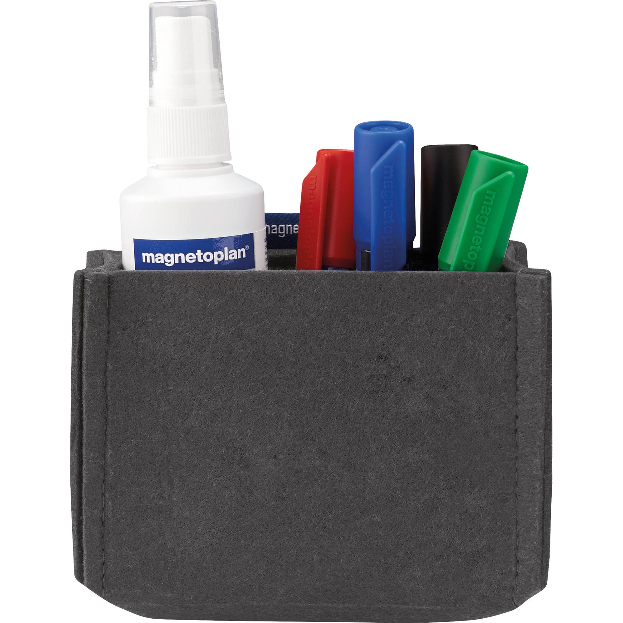 magnetoplan Stifteköcher magnetoTray, medium, grau (70002290)-1