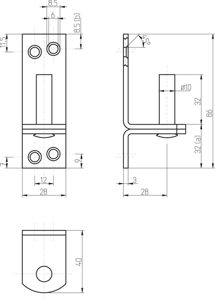 Aufschraub-Haken DII D10 mm hell verz./weit - Artikel: 4011338090768-1