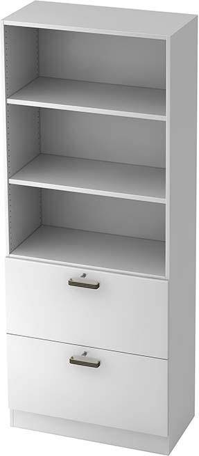 Registraturschrank 7300SGweiß / weiß, 80x42x200 - Artikel: 7830780952-0