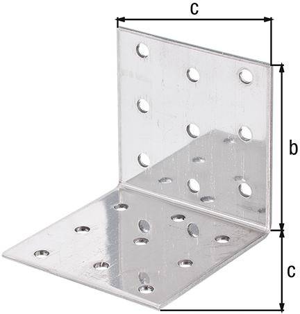 Lochplattenwinkel VA 60x60x60x2 mm - Artikel: 4004338335311-1