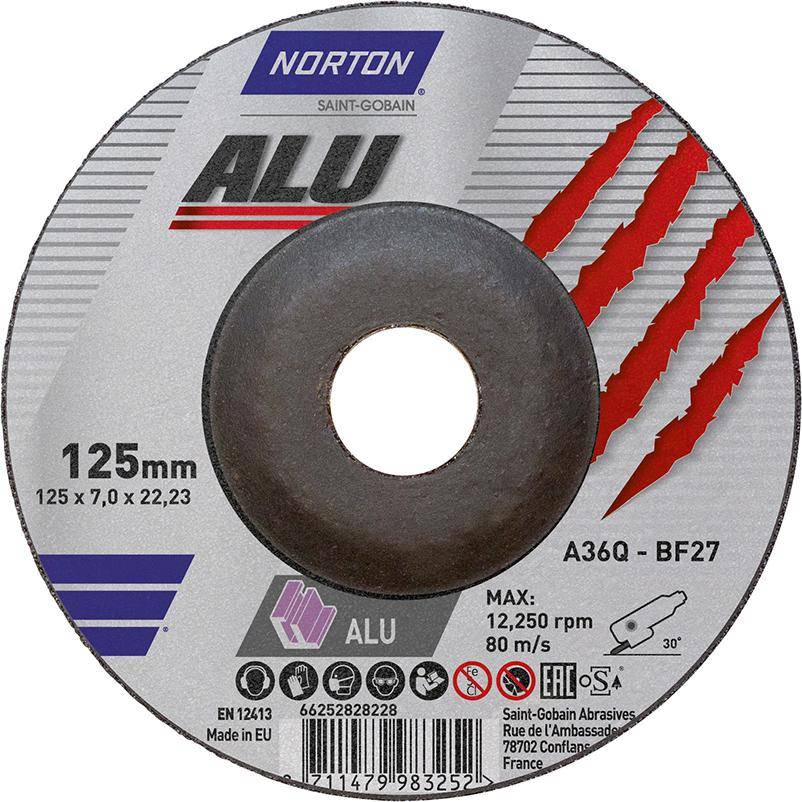 Schruppscheibe Alu gekröpft 125x7,0 mm - Artikel: 8711479983252-0
