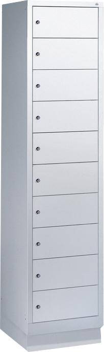 Laptopschrank 1x10Fächer B420xT500xH1800 mm RAL 7035 ohne Elektrifizierung - Artikel: 7830745168-0