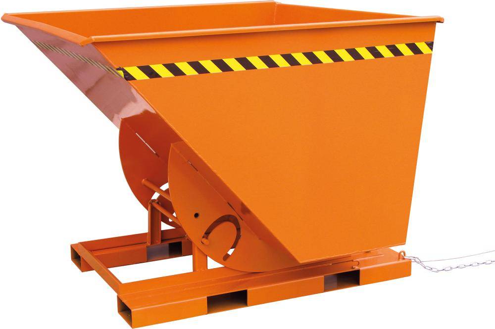 Kippbehälter 750 l B1180xT1370xH1060 mm RAL2004,Tragkraft 1000kg mit Abrollkufen - Artikel: 7830911882-0
