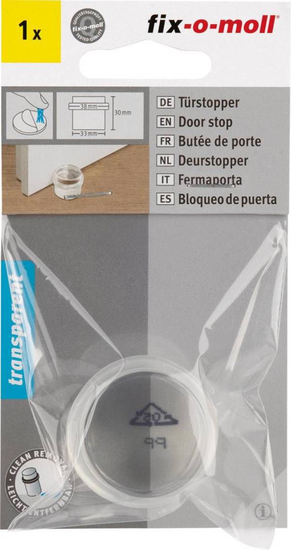 Türstopper Kunsts Ø33/38xH30,selbstk,tra Inhalt: 1 - Artikel: 4007219337626