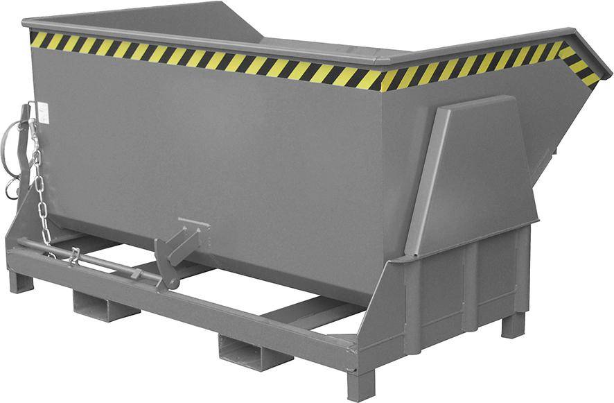 Kippbehälter BK 1500 l B1950xT1430xH1070 mm RAL7005 Tragkraft 2000kg - Artikel: 7830912044-0