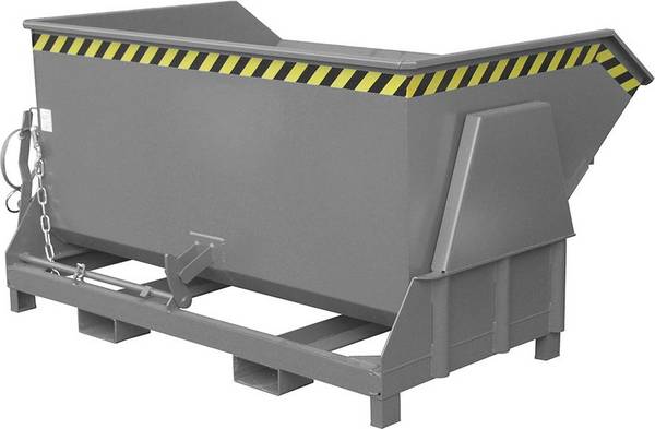 Kippbehälter BK 1500 l B1950xT1430xH1070 mm RAL7005 Tragkraft 2000kg - Artikel: 7830912044