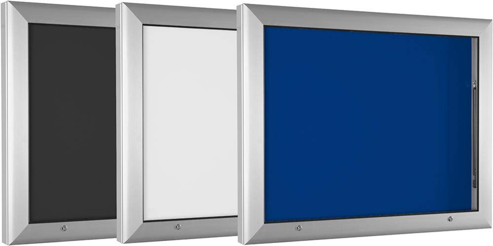 Schaukasten B547xT80xH807 mm 2x2 = 4 Blatt DIN A4 weiße Rückwand-0