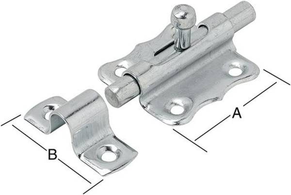 Grendelriegel 35X35 mm verz. - Artikel: 4003984600552