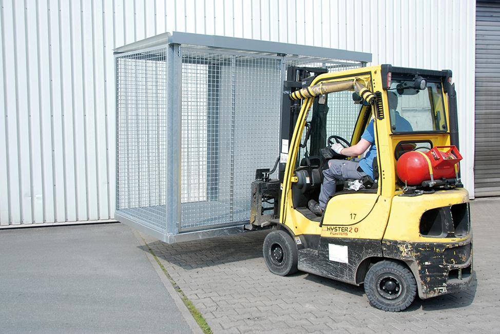 Gasflaschen-Container 1085x1140x2170 mm - Artikel: 7830101628-0