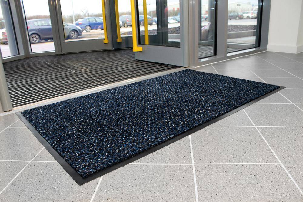 Schmutzfangmatte Cosmo feuerfest B60xL85 cm grau/blau - Artikel: 7830611887-2