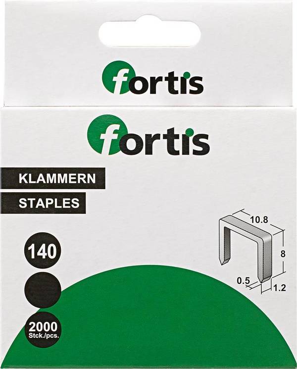 Heftklammer 10 mm a 2000Stk. FORTIS - Artikel: 4317784703437