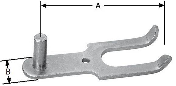 Einmauer-Haken 1/2Stein D13mm hell verz. - Artikel: 4011338002204-0