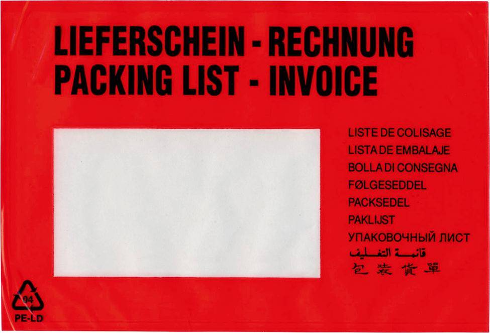 Dokumententaschen 175x118mm, C6,VE1000 - Artikel: 7830415450-1