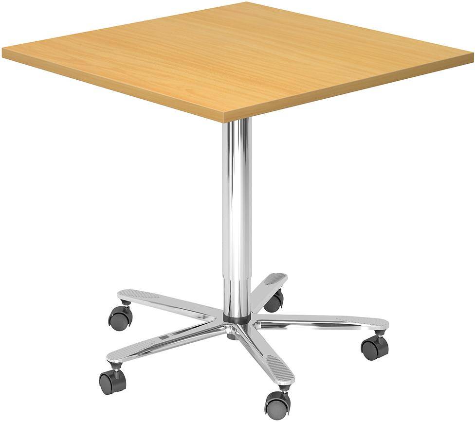 Stehtisch 800x800mm 720-1140 Buche Gestell Chrom - Artikel: 7830781844-0